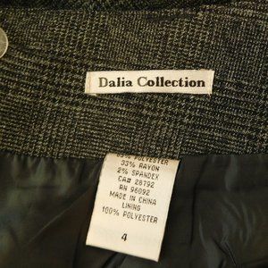 Dark Academia Plaid Pencil Skirt